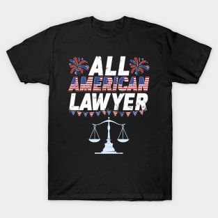 All American Lawyer Patriotic 4Th Of July T-Shirt